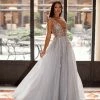 A&N Boutique Yolanda Beaded Tulle Gown - Silver