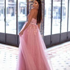 A&N Boutique Otavia Tulle Gown - Pink