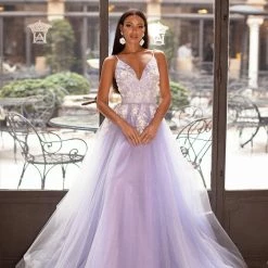 A&N Boutique Ysabelle Tulle Gown - Lilac Spain Collection