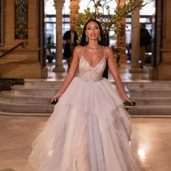 A&N Boutique Spain Collection Valeriya Beaded Tulle Gown
