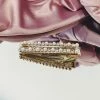 Glazori Jewels Pearl Diamante Gold Rectangle Hair Clip Clips