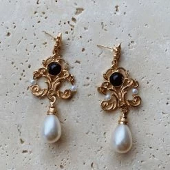 Glazori Jewels Glazori Seraphina Black Drop Earrings