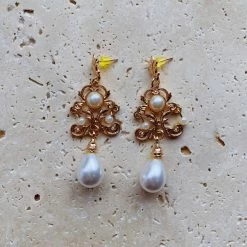 Glazori Jewels Glazori Seraphina White Drop Earrings 7 Glazori Jewels Glazori Seraphina White Drop Earrings