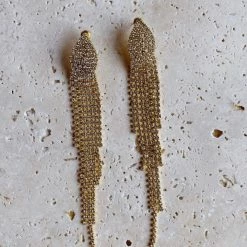 Glazori Jewels Glazori Lauretta Gold Crystal Drop Earrings