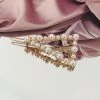 Glazori Jewels Gold Triangle Clip With Pearl Detailing
