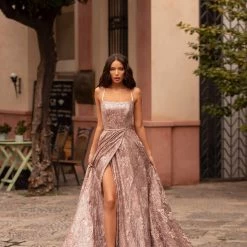 A&N Boutique Spain Collection Georgina Lace Gown - Mauve 9 A&N Boutique Spain Collection Georgina Lace Gown - Mauve