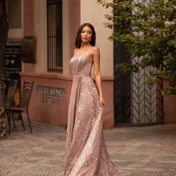 A&N Boutique Spain Collection Georgina Lace Gown - Mauve 8 A&N Boutique Spain Collection Georgina Lace Gown - Mauve