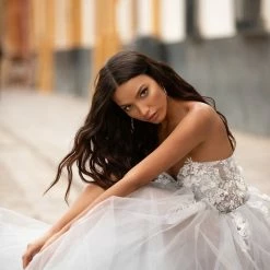 A&N Boutique Laurensa Beaded Tulle Gown Spain Collection