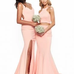 A&N Boutique Made To Order A&N Bridesmaids April Gown - Peach 10 A&N Boutique Made To Order A&N Bridesmaids April Gown - Peach