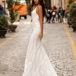 A&N Boutique Luvena Sequin Gown - White 11 A&N Boutique Luvena Sequin Gown - White