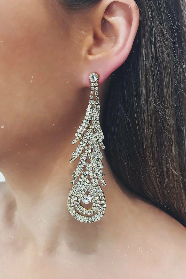 Glazori Jewels Glazori Saina Gold Drop Earrings 3 Glazori Jewels Glazori Saina Gold Drop Earrings