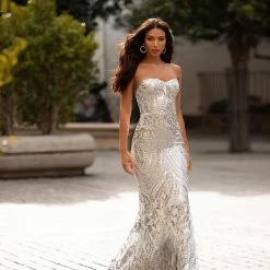 A&N Boutique Spain Collection Malisa Sequin Gown - Silver 13 A&N Boutique Spain Collection Malisa Sequin Gown - Silver