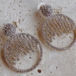 Glazori Jewels Glazori Rita Earrings With Silver Crystals