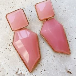 Glazori Jewels Glazori Roxy Pink Statement Earrings