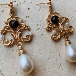 Glazori Jewels Glazori Seraphina Black Drop Earrings