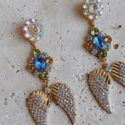 Glazori Jewels Glazori Zabrina Multi Crystal Statement Earrings 7 Glazori Jewels Glazori Zabrina Multi Crystal Statement Earrings