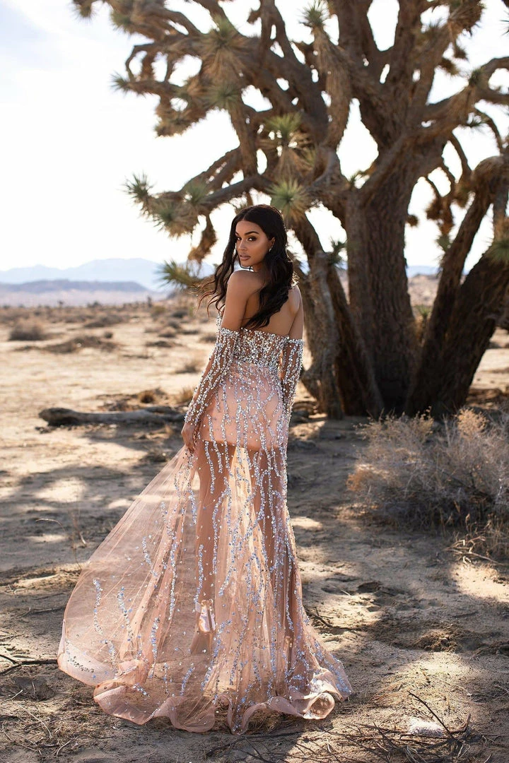 A&N Boutique A&N Luxe Lilou Beaded Gown Made To Order 4 A&N Boutique A&N Luxe Lilou Beaded Gown Made To Order