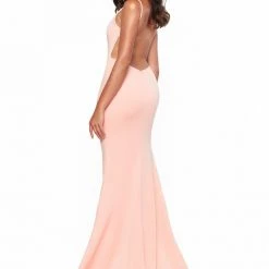 A&N Boutique Made To Order A&N Bridesmaids April Gown - Peach