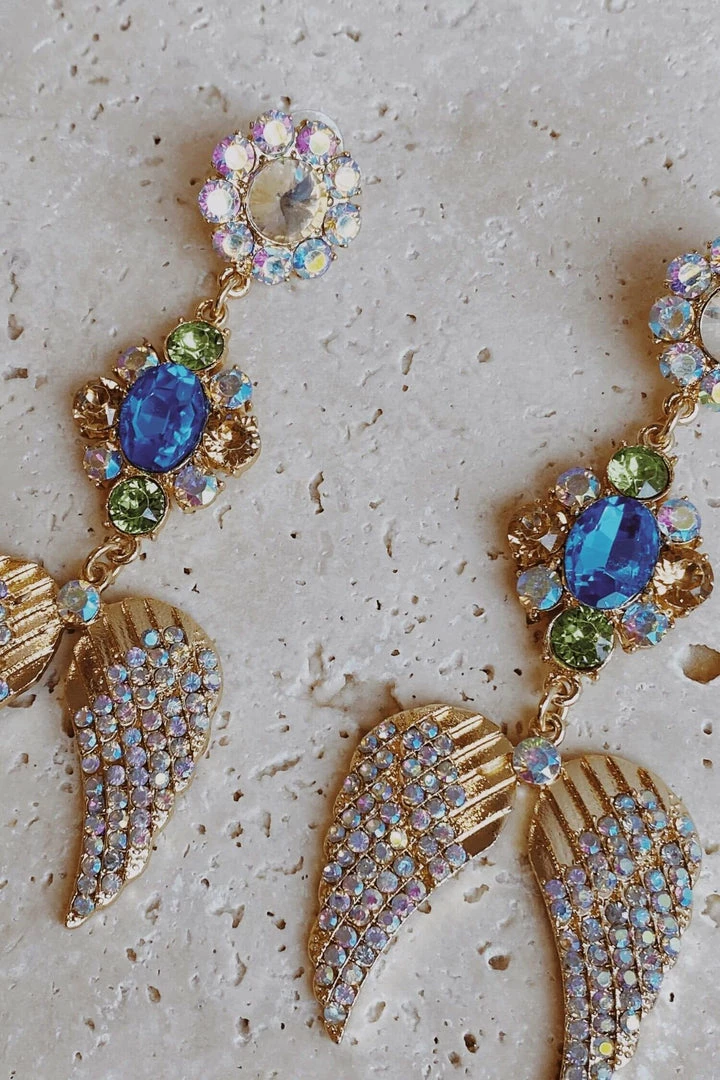 Glazori Jewels Glazori Zabrina Multi Crystal Statement Earrings 4 Glazori Jewels Glazori Zabrina Multi Crystal Statement Earrings