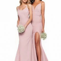 A&N Luxe Label Sales 61 A&N Boutique A&N Bridesmaids Isabella Gown - Dusty Pink