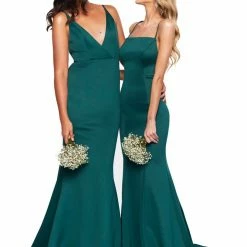 A&N Luxe Label Sales 41 A&N Boutique A&N Bridesmaids Amira Gown - Emerald