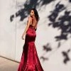 A&N Boutique Made To Order A&N Luxe Davina Satin Gown - Burgundy 1 A&N Boutique Made To Order A&N Luxe Davina Satin Gown - Burgundy