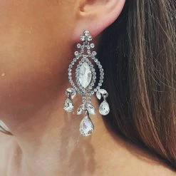 Glazori Jewels Glazori Ivy Silver Statement Earrings