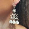 Glazori Jewels Glazori Gigi Gold Earrings With Drop Pearls