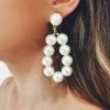 Glazori Jewels Glazori Kalinda Oval Pearl Drop Earrings