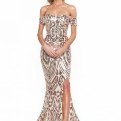 A&N Boutique A&N Bridesmaids Kora Sequin Gown - Rose Gold Made To Order