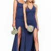 A&N Boutique A&N Bridesmaids Felicity Shimmering Gown - Navy