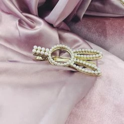 Glazori Jewels Gold Pearl Bunny Hair Clip Clips