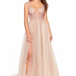 A&N Boutique A&N Luxe Rosie Beaded Tulle Gown