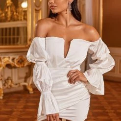Alamour The Label Celo Dress - White Party Collection