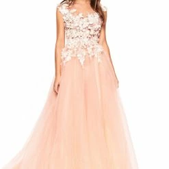 A&N Boutique Made To Order A&N Luxe Ivelina Tulle Gown - Peach