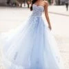 A&N Boutique Estafania Beaded Tulle Gown - Baby Blue Spain Collection 2 A&N Boutique Estafania Beaded Tulle Gown - Baby Blue Spain Collection
