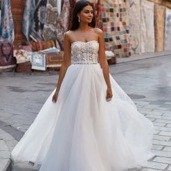A&N Boutique Damla Gown Boho Bridal
