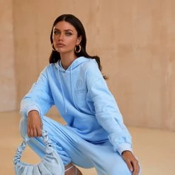 Alamour The Label Kylie Oversized Joggers - Blue