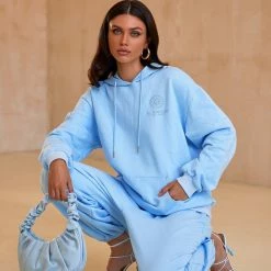Alamour The Label Kylie Oversized Joggers - Blue