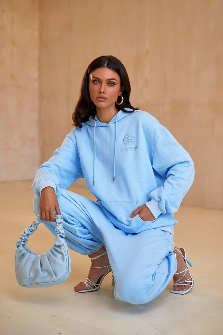 Alamour The Label Luxe Essentials Kylie Oversized Sweatshirt - Blue 3 Alamour The Label Luxe Essentials Kylie Oversized Sweatshirt - Blue