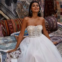 A&N Boutique Damla Gown Boho Bridal