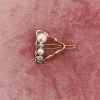 Glazori Jewels Gold Triangle Clip With Pearl & Crystal Detailing Clips