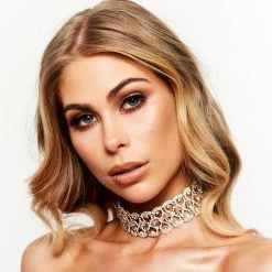 Glazori Jewels Glazori Amaryllis Crystal Choker Gold