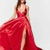 A&N Boutique A&N Luxe Dimah Satin Gown - Red