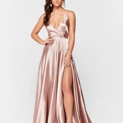A&N Boutique Made To Order A&N Luxe Dimah Satin Gown - Mauve 8 A&N Boutique Made To Order A&N Luxe Dimah Satin Gown - Mauve