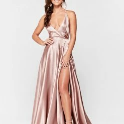 A&N Boutique Made To Order A&N Luxe Dimah Satin Gown - Mauve 9 A&N Boutique Made To Order A&N Luxe Dimah Satin Gown - Mauve