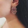 Glazori Jewels Glazori Lilou Pink Crystal Earrings