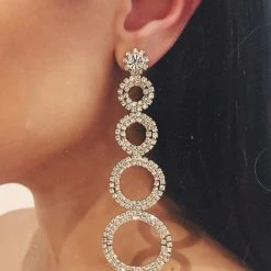 Glazori Jewels Glazori Renee Gold Crystal Drop Earrings