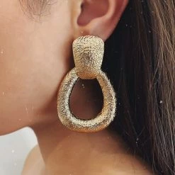 Glazori Jewels Glazori Stephanie Gold Chunky Statement Earrings