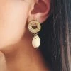 Glazori Jewels Glazori Vanetta Gold Shell Drop Earrings